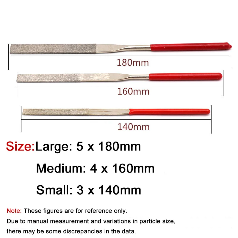 10Pcs Diamond Needle File Set 3x140mm 4x160mm 5x180mm for Ceramic Glass Gem Stone Hobbies and Crafts