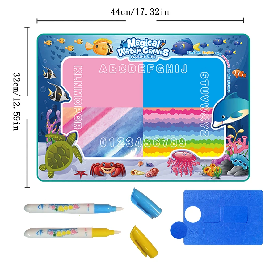 Gorący sprzedawanie magiczny koc do malowania wodą tkanina do pisania wodą malowanie dzieci wielokrotnego użytku woda
