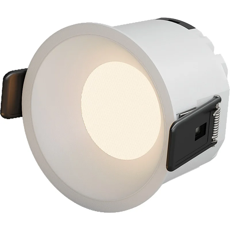 

Narrow side downlight led embedded home 2024 new three-color dimming deep cup eye protection and anti-glare 75mm opening