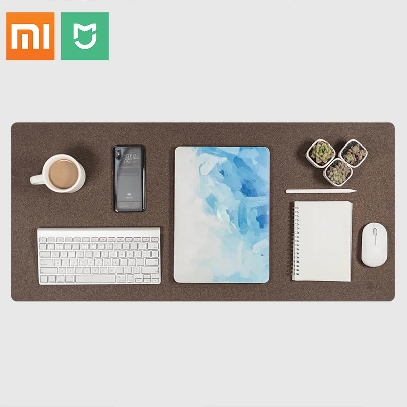 Xiaomi Youpin Big Mouse Pad Oak Wood Grain Waterproof Material For Office Gaming Anti-slip Mouse-pad Computer Laptop Desk Pad