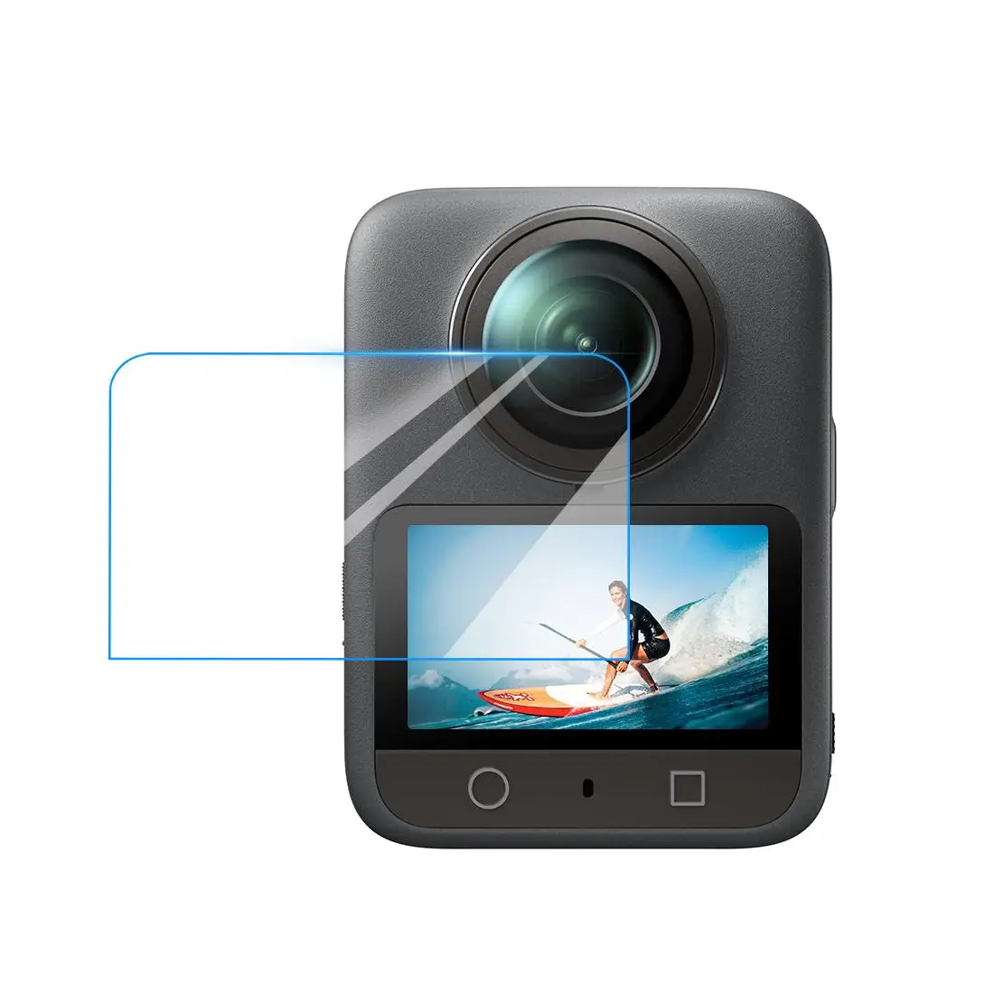 شاشة مقاومة للانفجار من الزجاج المقسى لكاميرا DJI Osmo 360 طبقة رقيقة واقية مضادة للخدش لملحقات DJI Osmo 360
