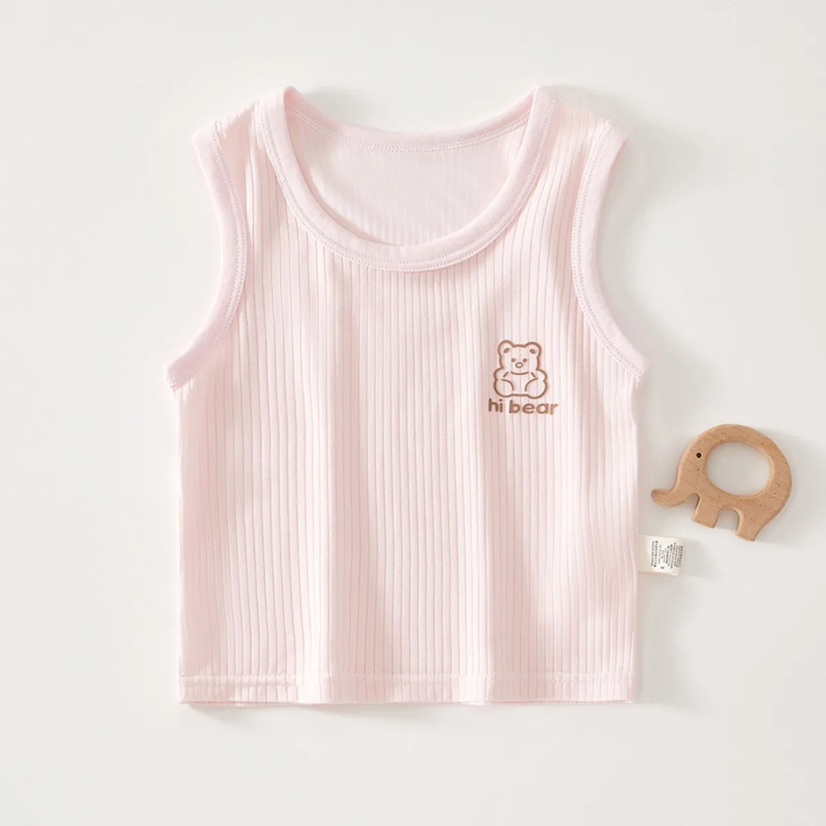 6M-2Y Infant Summer Essential Modal Lightweight Cool Vest Baby Boy Girl Ribbed Tank Top Newborns Breathable Solid Color Camisole