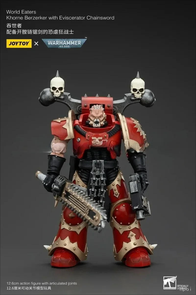 

В наличии: Фигурка JOYTOY World Eaters Khorne Berzerker с цепным мечом-эвисцератором, масштаб 1/18, аниме-фигурка, модель, игрушка, подарок