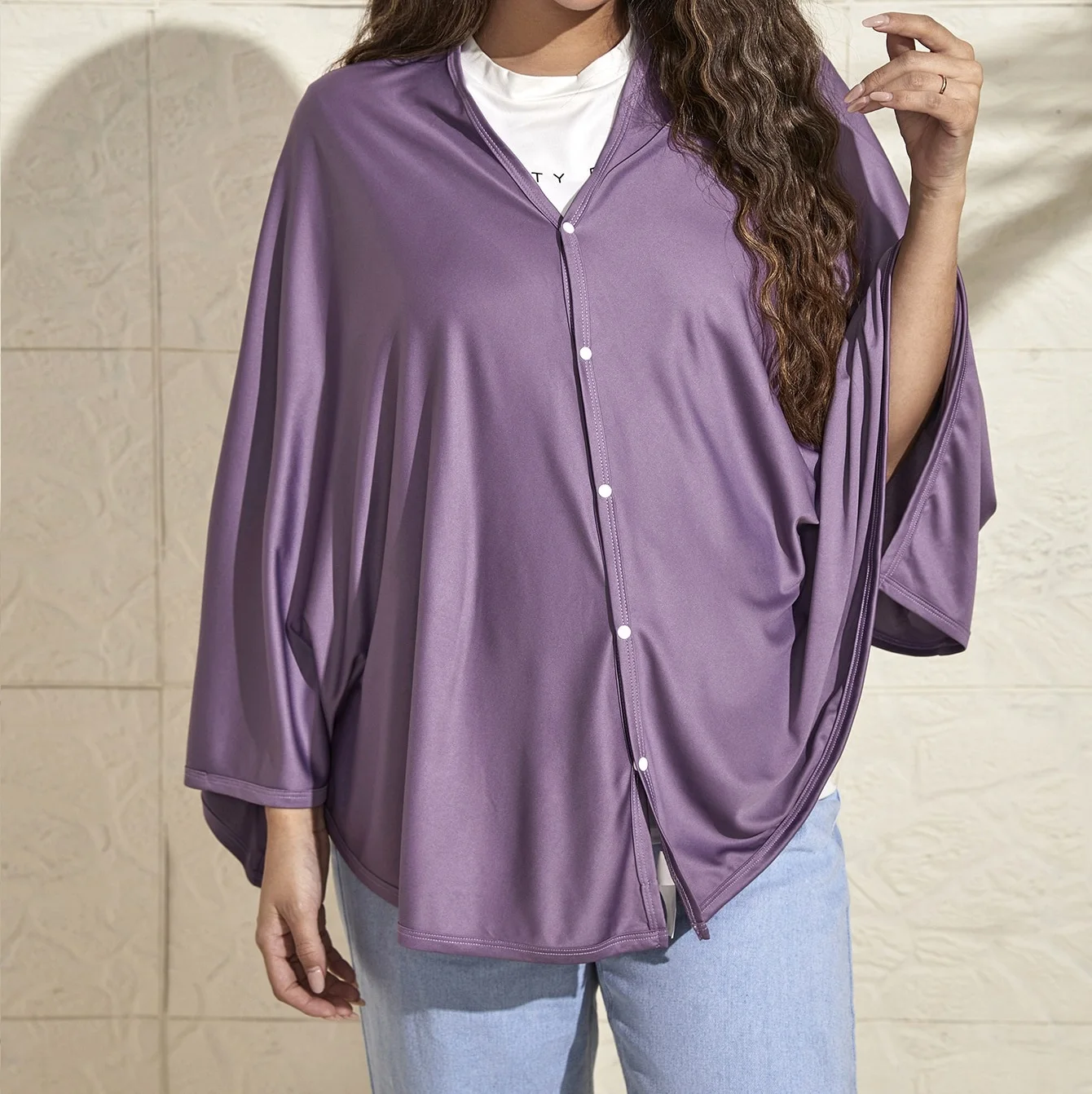 1pc Solid Color Nursing Cover, Soft Breathable Breastfeeding Cover for Mothers
