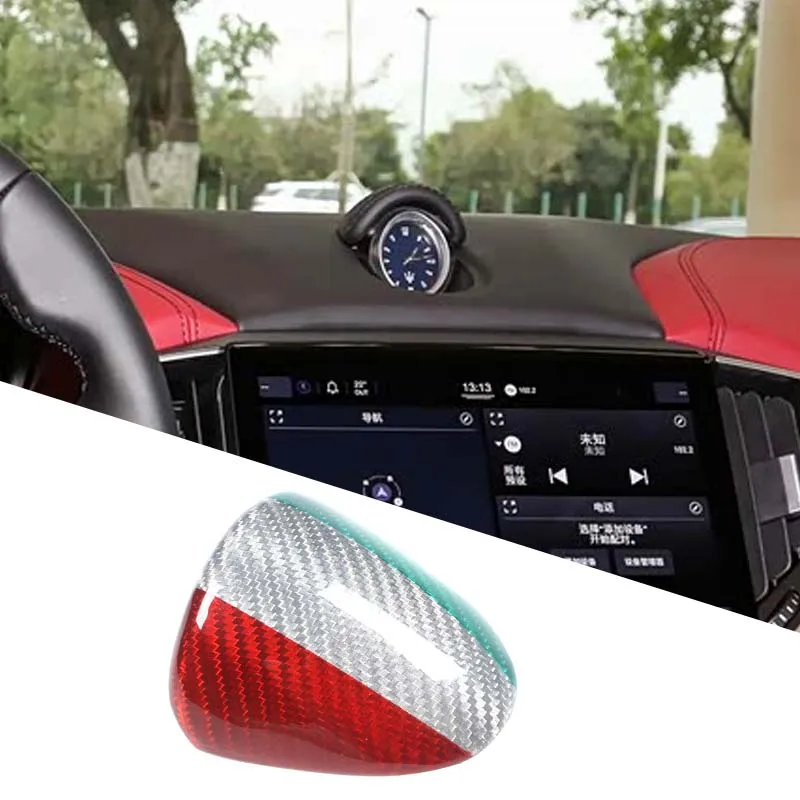 

Car Dashboard Clock Decorative Sticker Central Control Trim Cover Car Interior Accessories For Maserati Ghibli M157 2014-2022