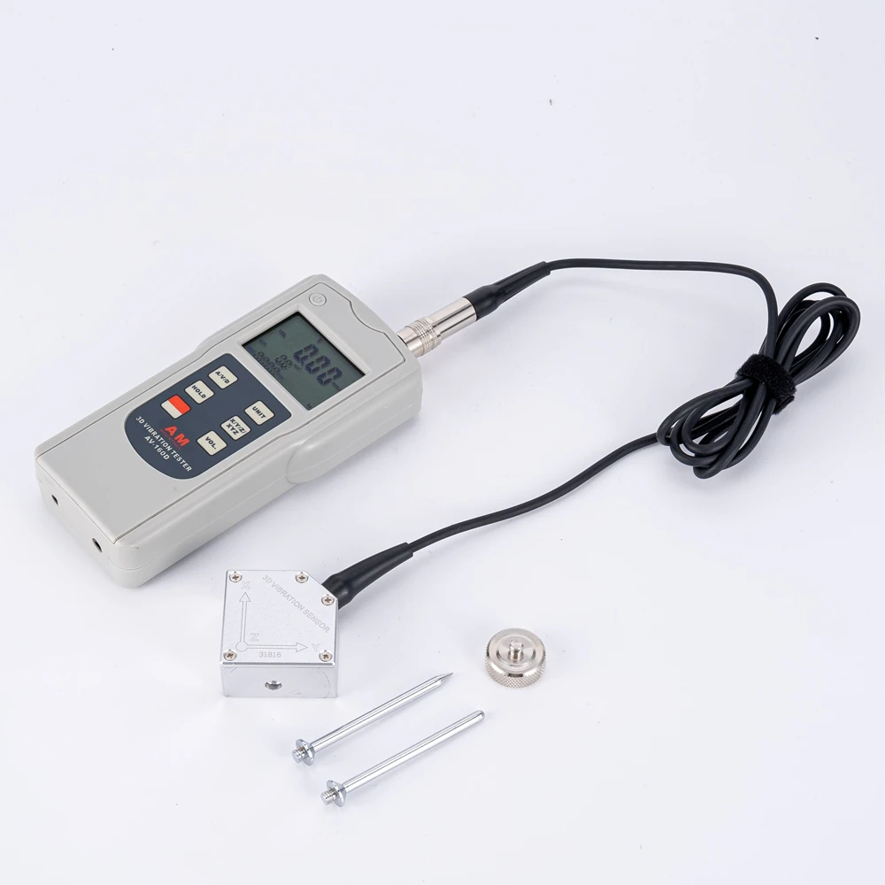 

Digital 3D Accelerometer Handheld vibration analyzer measuring tools for industry test