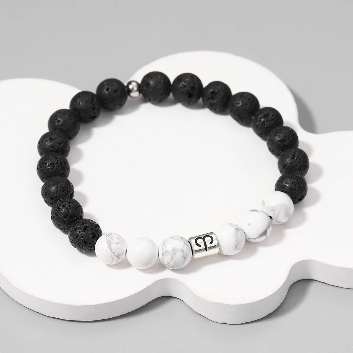 12 Zodiac Signs Bracelet Men's Bracelet Women's Jewelry Natural Volcanic Stone Turquoise Scorpio Gemini Sagittarius Wholesale