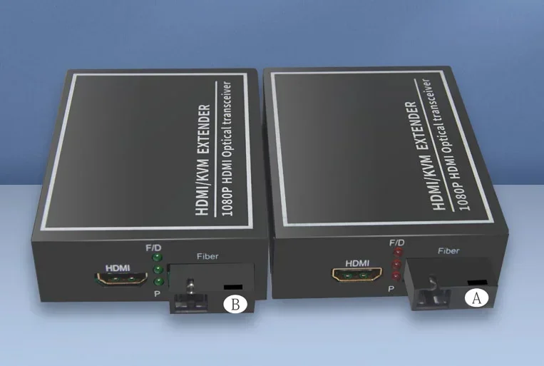 Mini portatile 1 paio di interfaccia FC/SC monomodale 1080P H D M I convertitore Audio Video