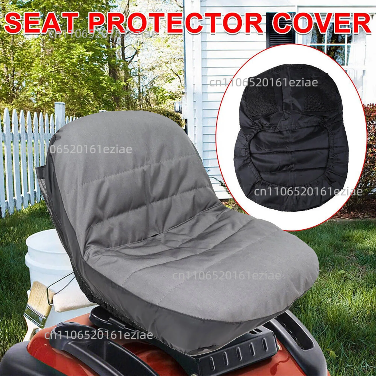 Funda de asiento acolchada para cortacésped Husqvarna, piezas de Tractor cortacésped John Deere, funda de asiento de Tractor Oxford de poliéster 600D