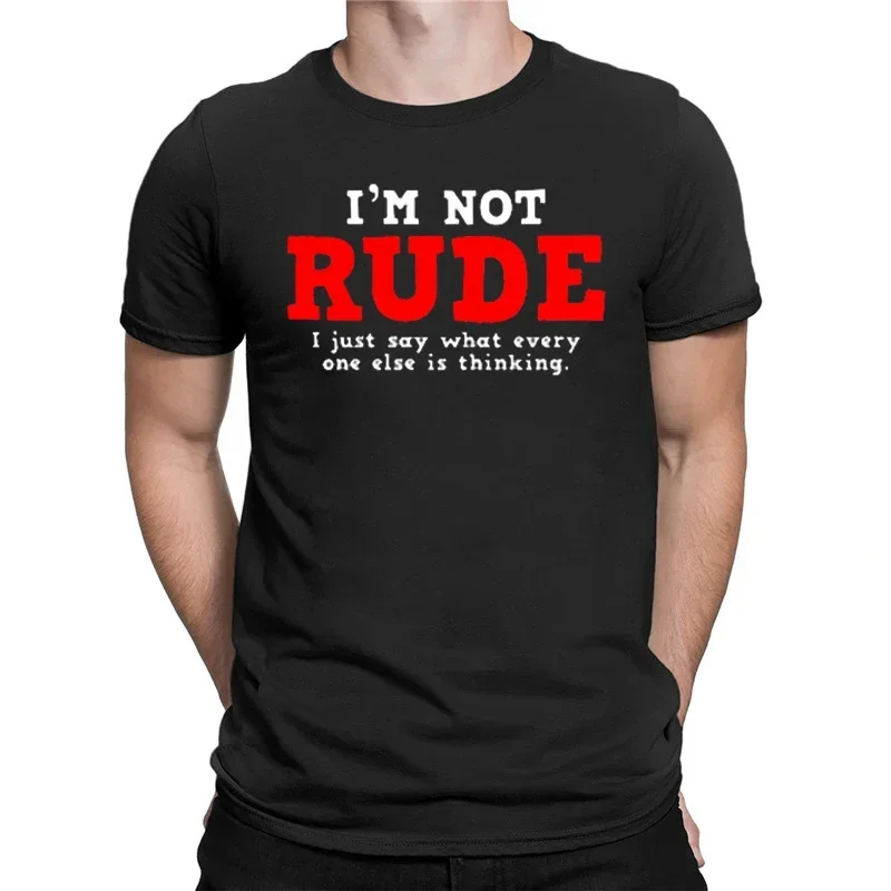 Rude Thinking Sarcastic TShirt Adult Humor Funny Graphic Tshirts Women Men Summer Casual Short-sleev Top Ropa Hombre Camisetas