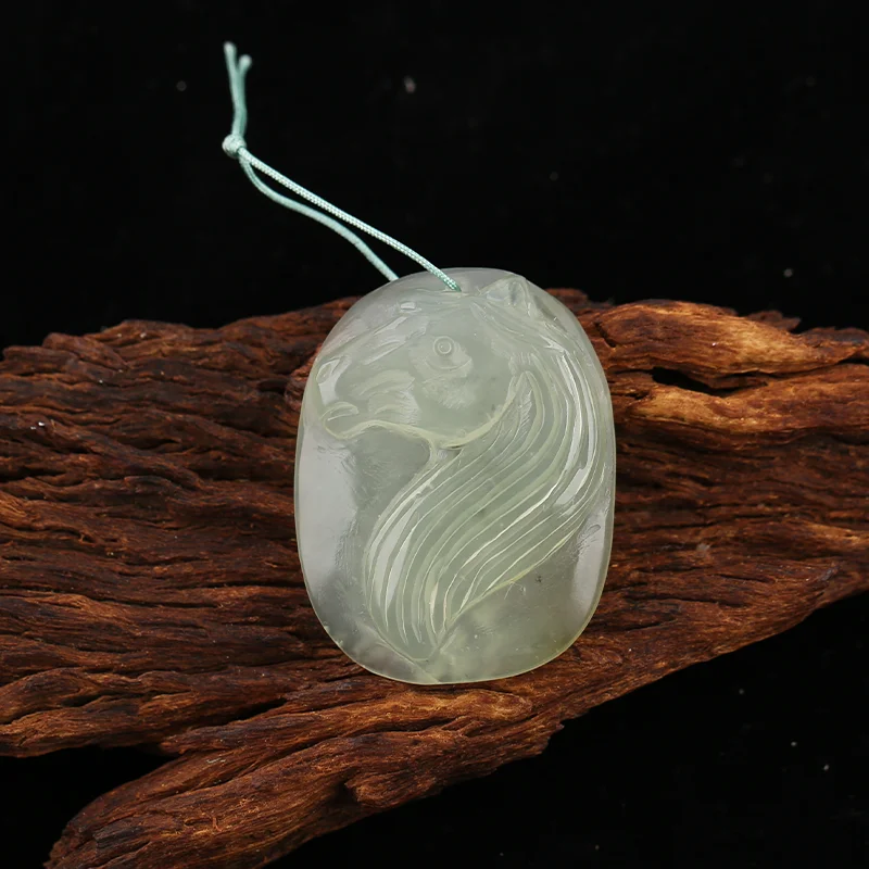 

B&F Handmade Prehnite Pendants, Genuine Natural stones beads, Unique Stones for jewelry & DIY Earring Beads