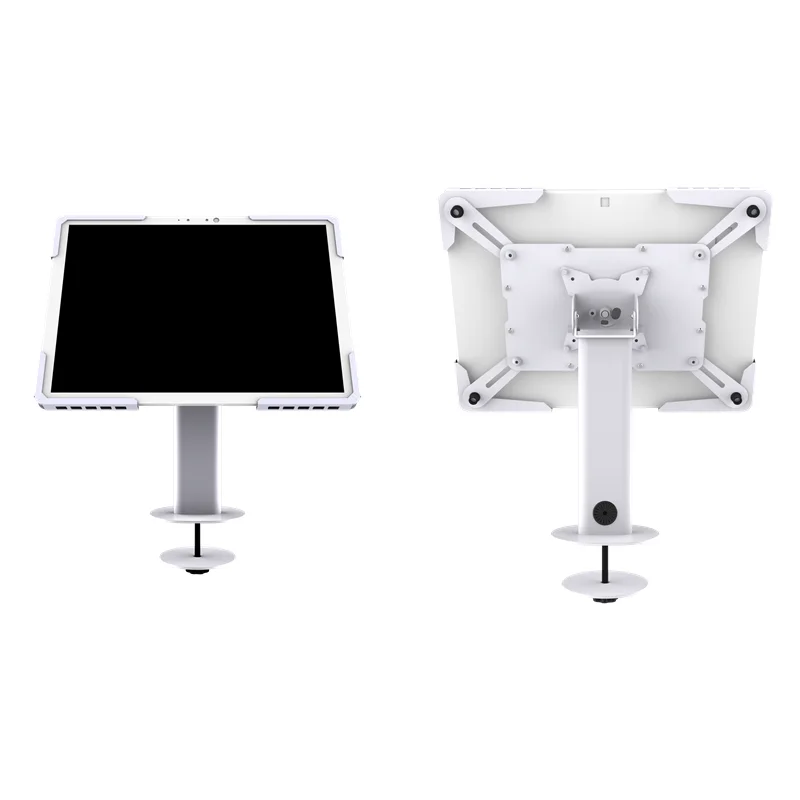Grommet Lockable Anti-Theft Stand 360 Rotation 180 Tilt For 10-13 Inch Tablets 20LBS Capacity