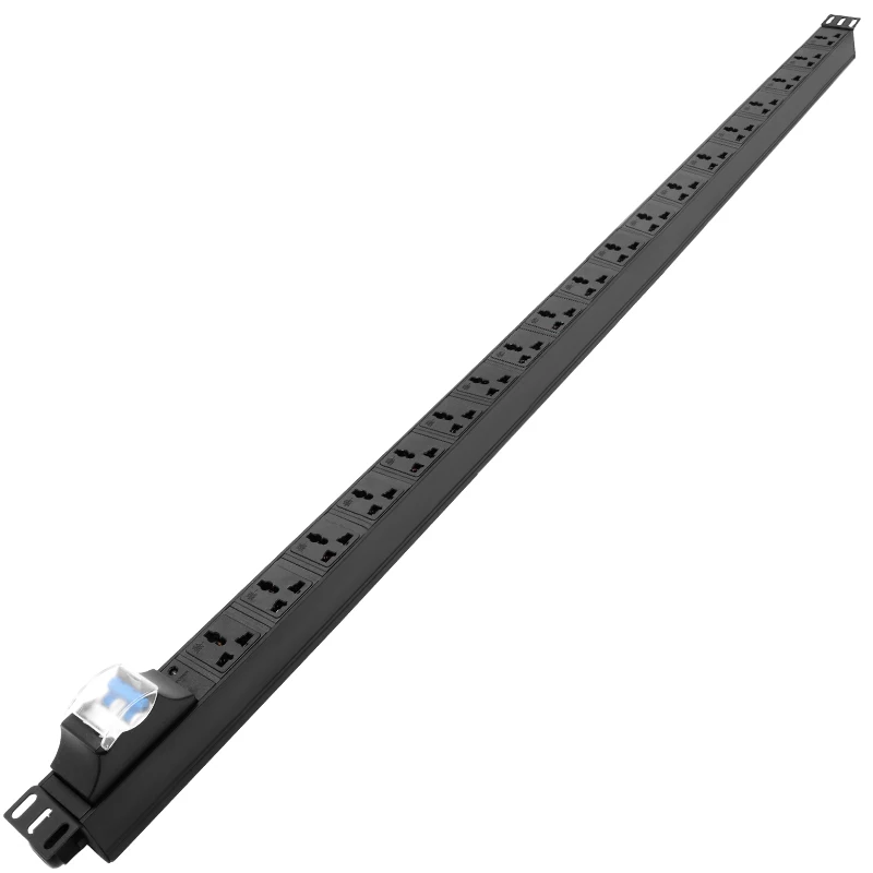 Network Cabinet Rack Aluminum Alloy PDU Power strip 16A/32A Air Switch 4000/8000W 19 Units Universal Outlet Industrial Socket