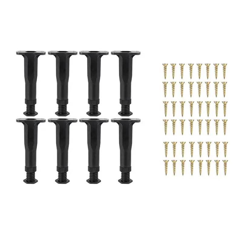 AEE2-8 Pcs Adjustable Bed Support Legs 5.9 To 11 Inches Bed Frame Support Legs For Bed Slats Bed Legs Replacement Bed Frame