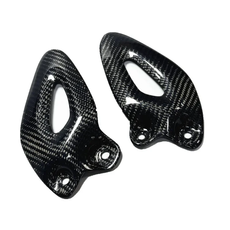 

Real Carbon Fiber Motorcycle Heel Guard Rearset Plate Foot Peg Protector 1 Pair For Triumph Rocket III 2020-2021