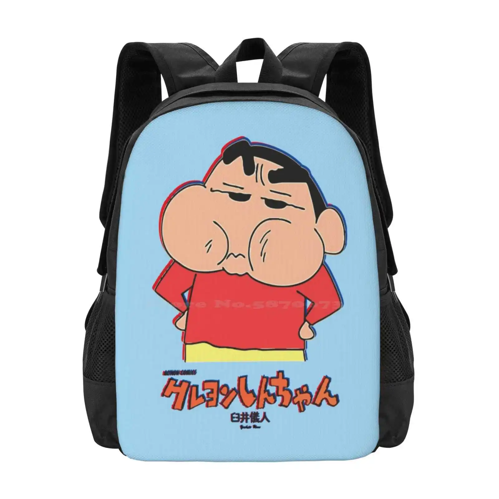 Crayon Hot Sale Backpack Fashion Bags Crayon Fat Nugget Shiro Vintage Anime Old Anime 80S Anime 90S Anime Retro Anime Anime