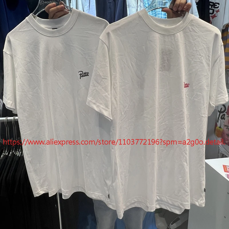 2026 Summer Men Women Loose Casual Patta T-shirt Letter Logo Fun Print Crewneck Cotton Short Sleeve PATTA Tops