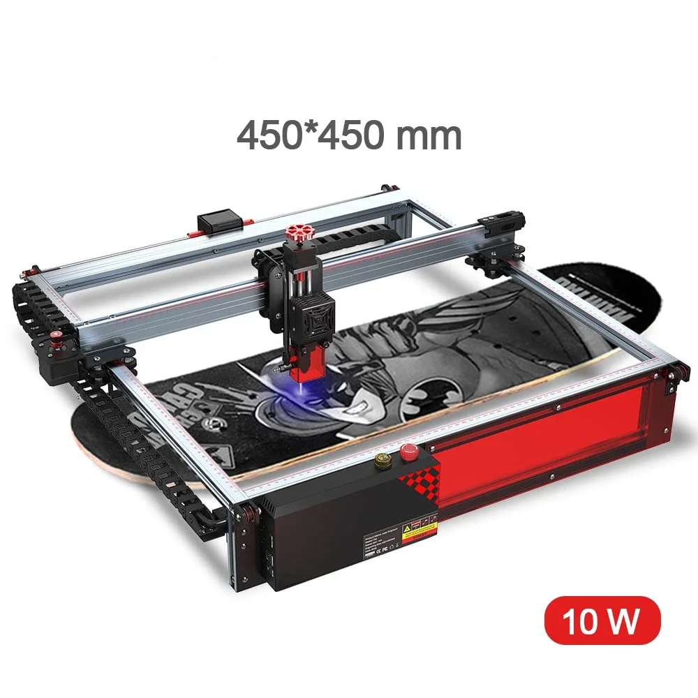 آلة نقش بالليزر محمولة ، ترقية ، نقش ثلاثي الأبعاد ، حجم كبير 10 واط ، 450x450mm
