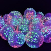 5/10/20pcs UV Neon Glow Latex Balloons Happy Birthday Fluorescent Luminous Helium Balloons For Wedding Birthday Party Decoration