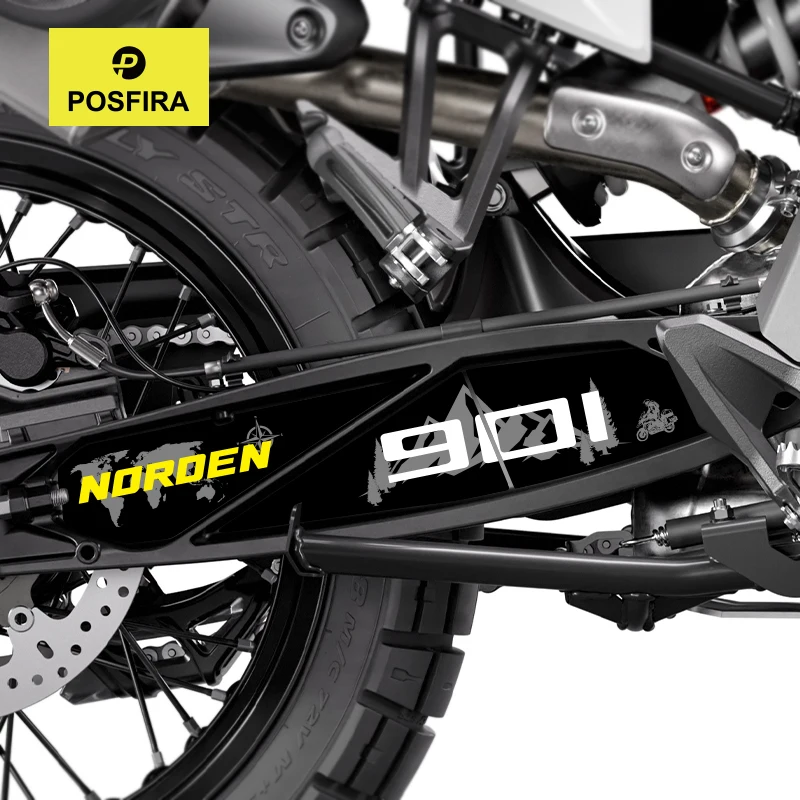 

POSFIRA Motorcycle Swingarm Sticker Vinyl Decals for Husqvarna Norden 901/Expedition 2022-2025 Swing Arm Decoration Accessories