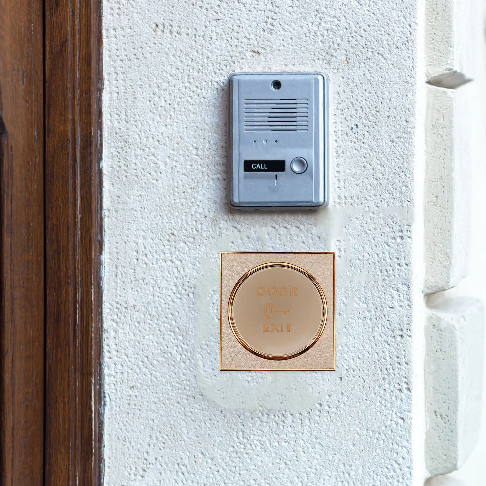 

Wall Plate for Doorbell Push to Exit Button Cover Access Control System Panel Strong Grid Design Simple Management Convenient