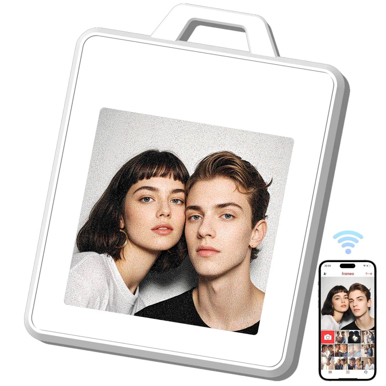 

1.54' inch 4 Color E-ink Display BLE Electronic Badge mini luggage tag, pet locator, portable DIY design support