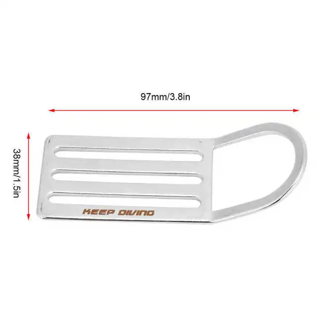 Weight Belt Rretainer Keeper Clip Buckle Scuba Diving D Ring Slide Buckle Stopper Portable Underwater Diving Accessories
