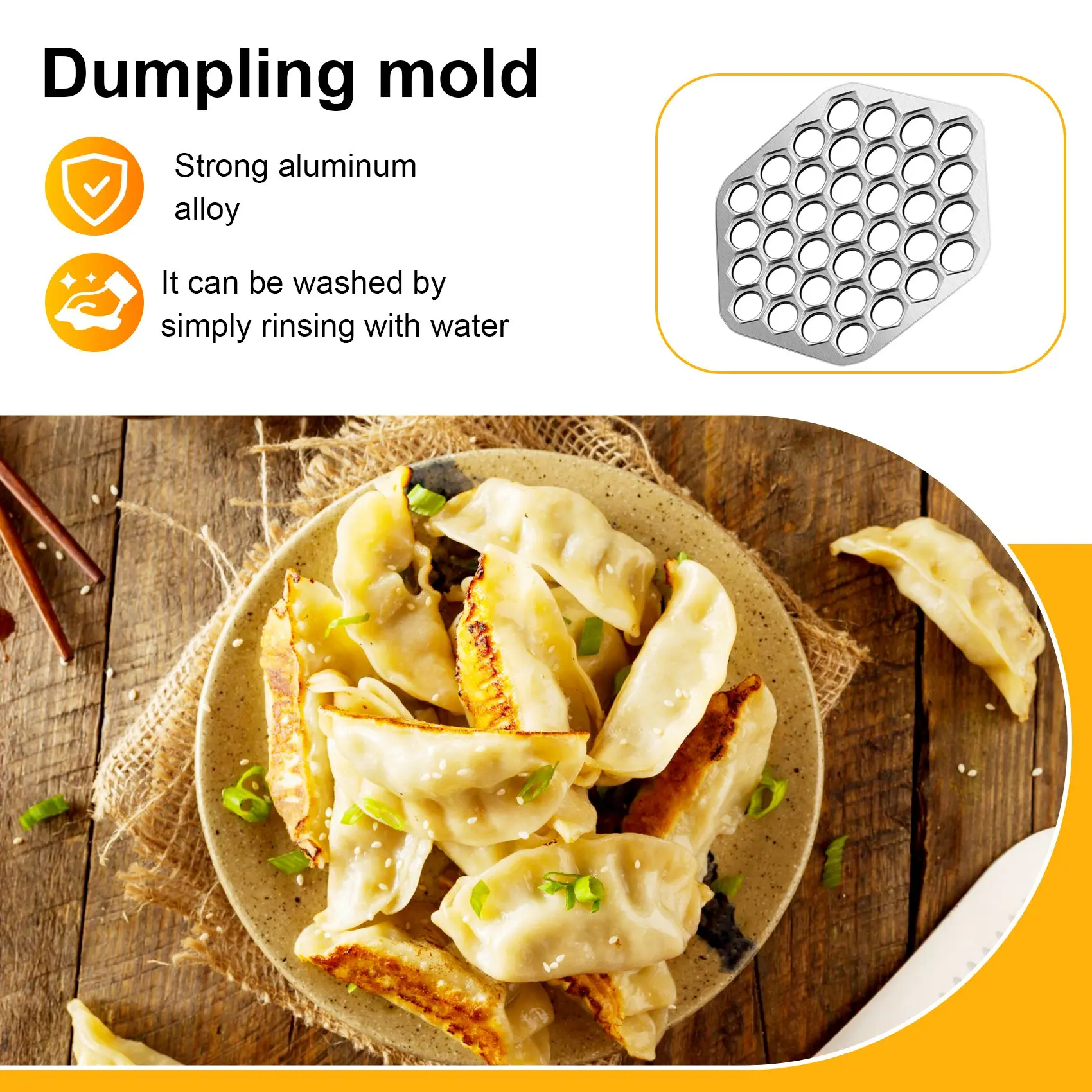 

A32P_Dumpling Mold Cutter Равиоли Форма для российского формования пельменей Металлическое мясо