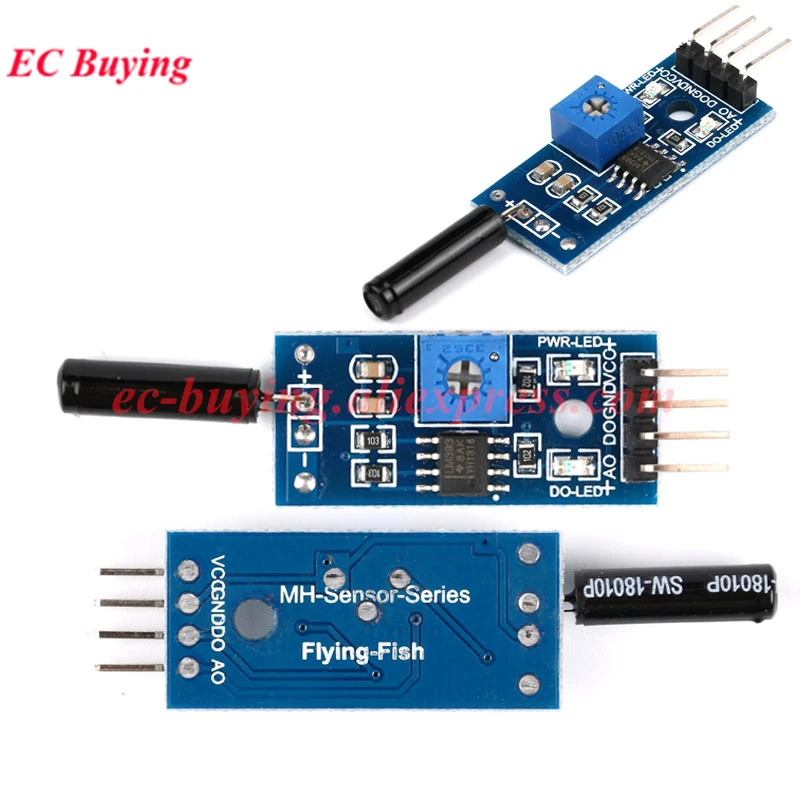 1-10Pcs Vibration Switch Sensor Module Normally Open Closed Type SW-18010P 18015P Alarm Board for Arduino DIY Electronic KY-002