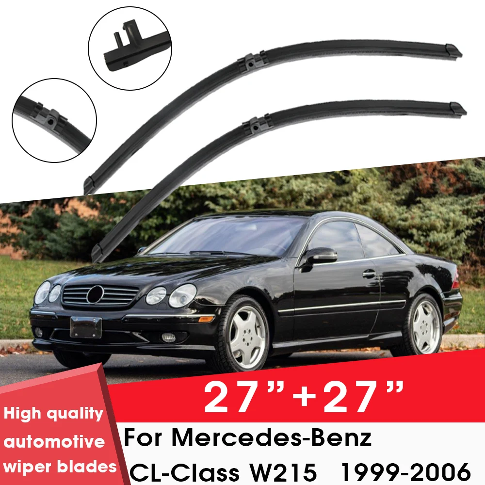 

Car Wiper Blade For Mercedes-Benz CL-Class W215 1999-2006 27"+ 27" Windshield Windscreen Clean Naturl Rubber Car Accessories