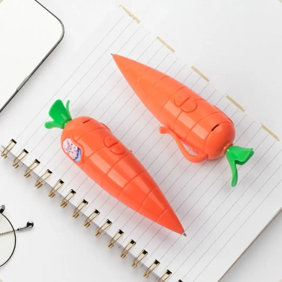 Wortel Aubergine Grappige Voice Recorder Pen Maïs Cactus Nieuwigheid Schattige Balpen 2 In 1 Schrijven Graffiti 60S Sound Recorder  21