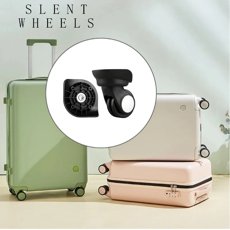 Suitcase Luggage Nylon Accessories Wear-resistant Firm Black wheels Shock absorption Reinforced Casters