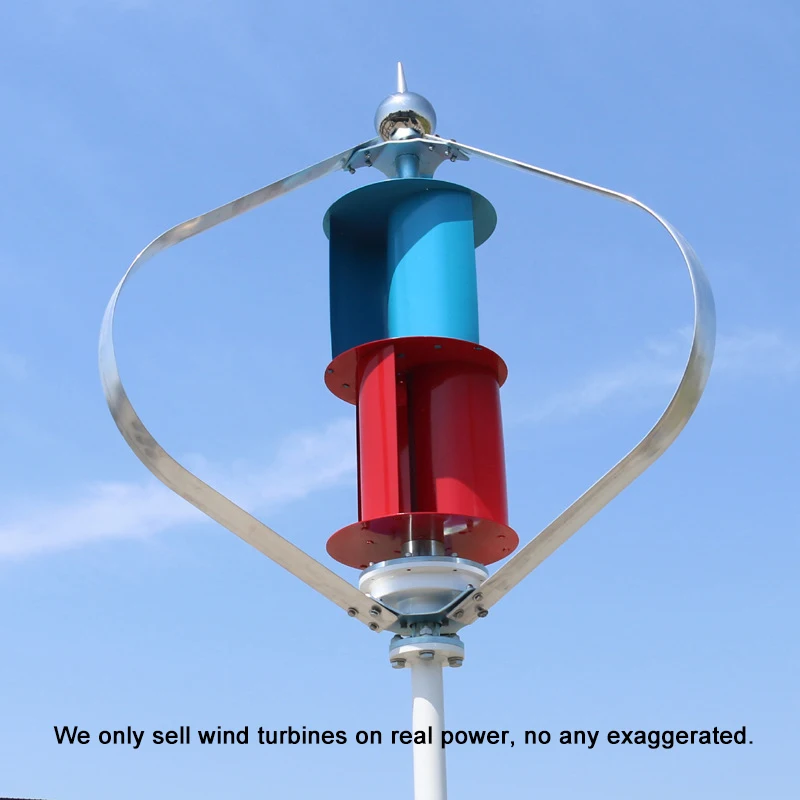 300W Vertical Axis Wind Mill Turbine for Household High Efficiency Eco-Friendly Renewable Energy Source for Home Use