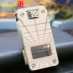 Chief 705 Kerosene Lighter Creative Transparent Oil Compartment Can Be Automatic Ignition Men's Gift Lighters Wholesale