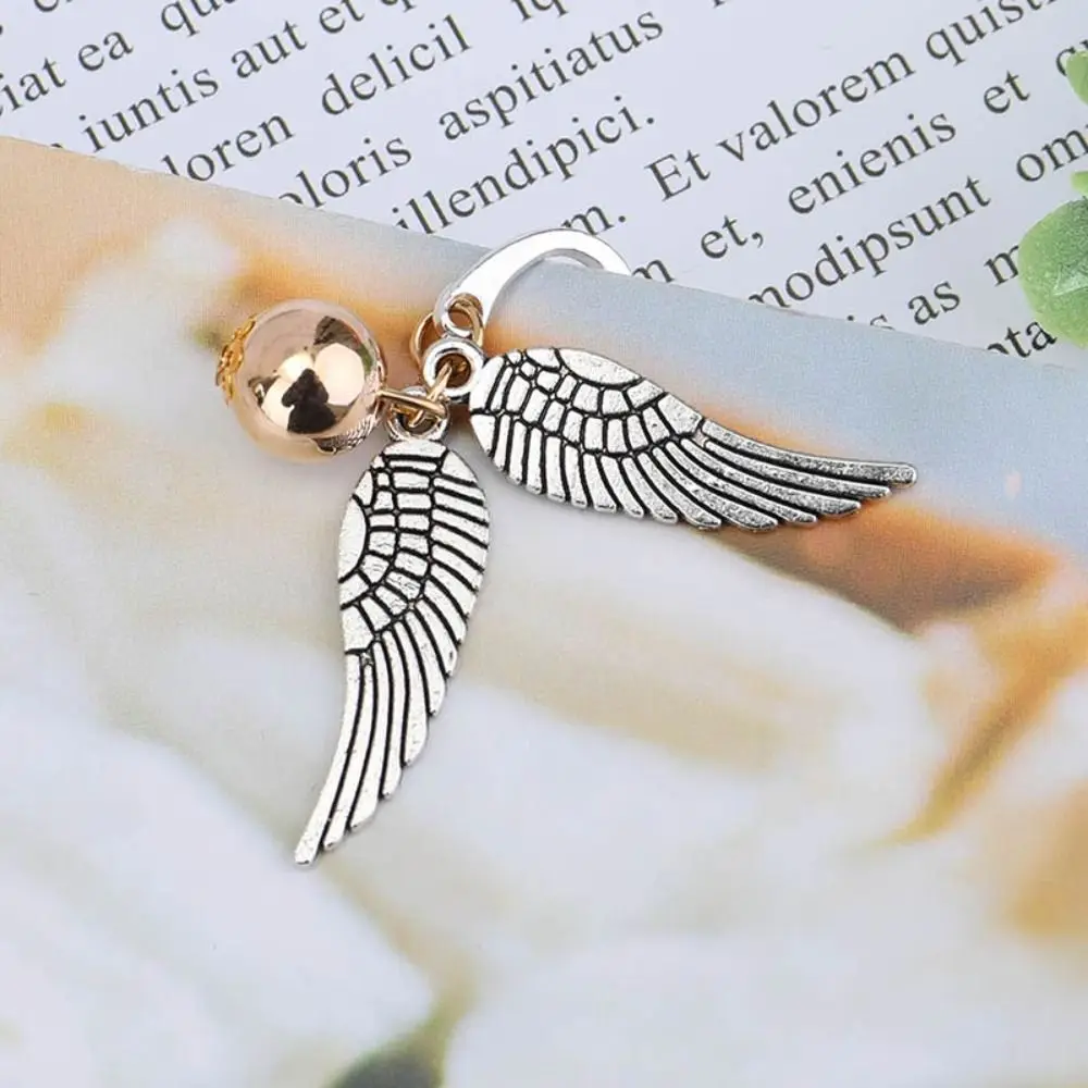 Vintage Wing Snitch Metal Bookmark Deathly Hallows Index Divider For Reading Notebook Book Mark Marque Page Mate Marker Retro