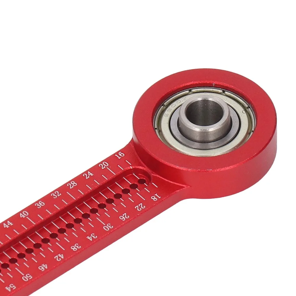 Aluminum Alloy Woodworking Compass Scriber Portable Metric and Imperial Marking Gauge 360 Degree Rotating Circular Drawing Tool