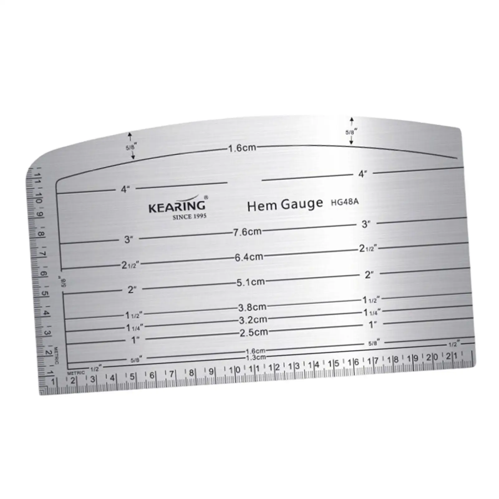 

Hem Gauge Professional Portable Hot Ironing Ruler for Cloth Printing