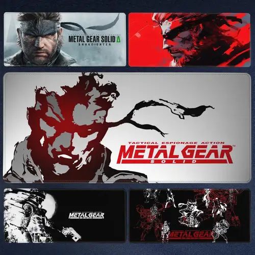 Alfombrilla de Metal Gear sólida para Pc, alfombrilla para ratón para teclados de ordenador, accesorios, alfombrilla antideslizante, alfombrilla para jugador, alfombrilla para ordenador portátil para juegos