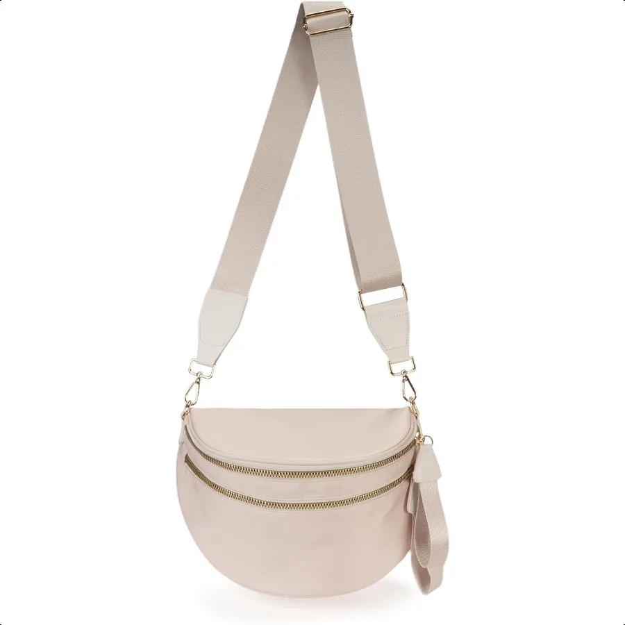

Spacious Nylon Crossbody Bag Bum Bag Handbags Wallets Purses Trendy Shoulder Bag for Women