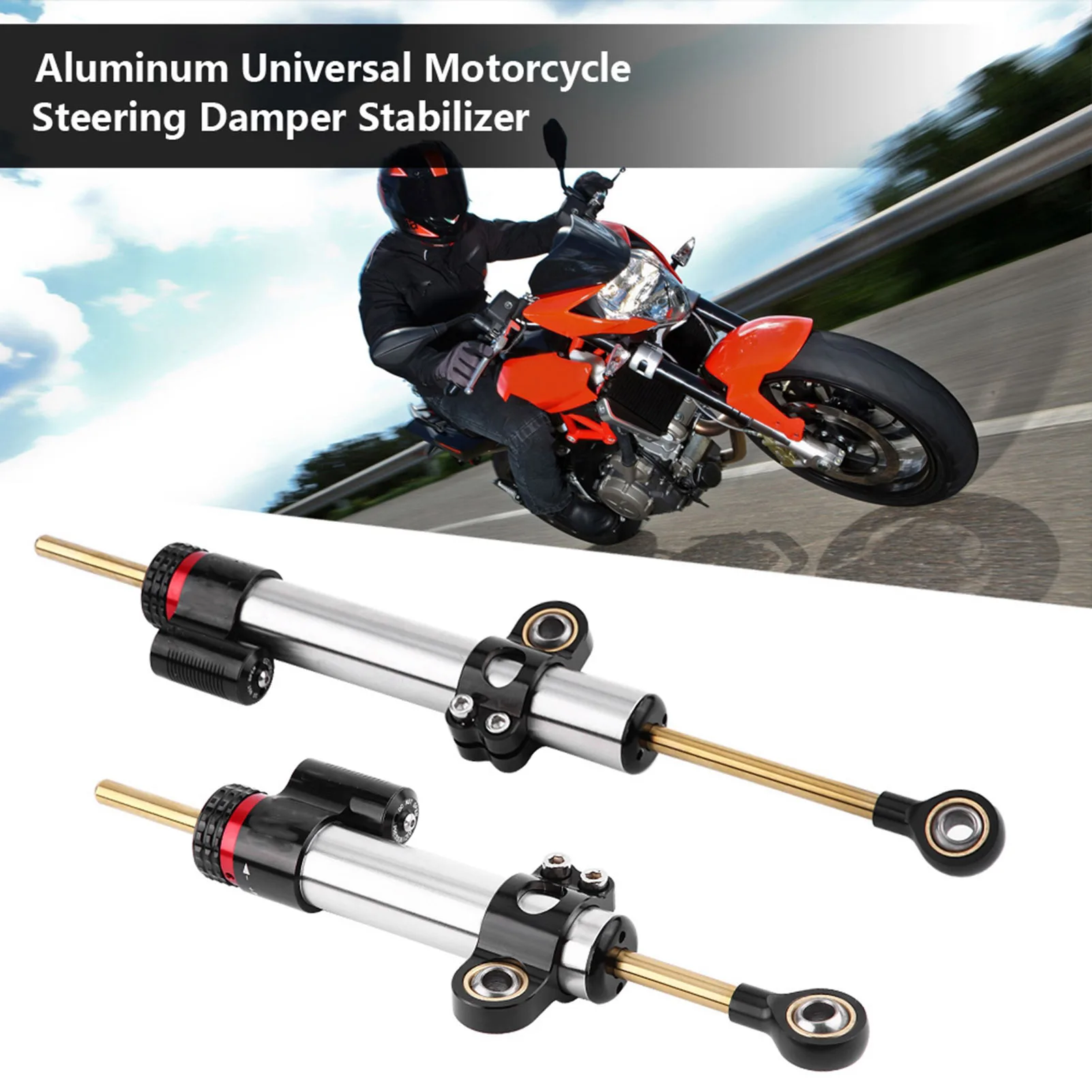 

Aluminum Motorcycle Steering Damper Stabilizer for MT10 MT 07 MT09 Steering Damper Steering Damper Stabilizer for MT10