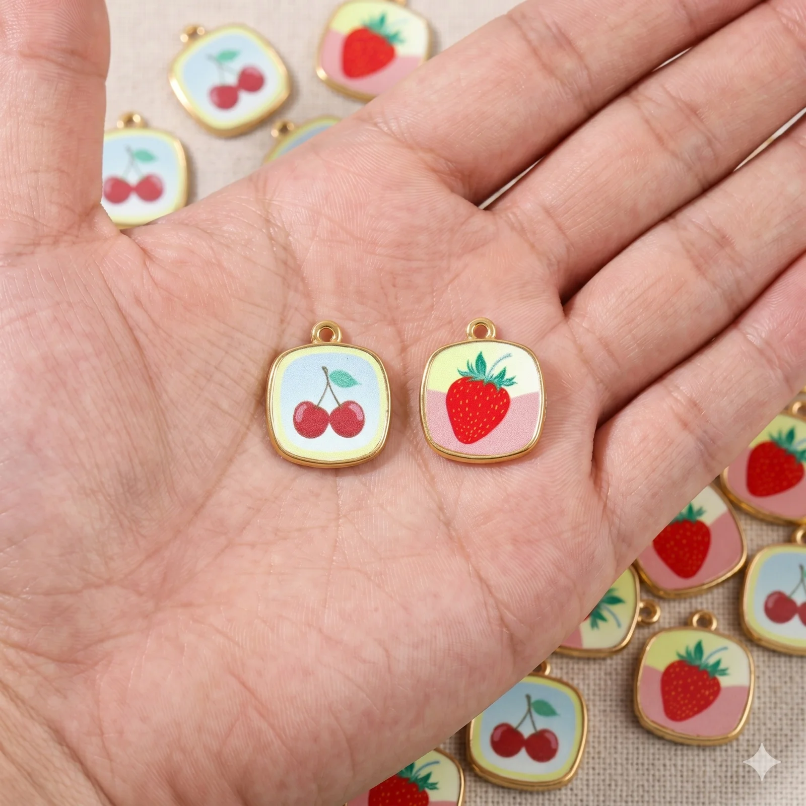 2pcs Stainless Steel Charms 18 - đánh giá và giá Foods X
