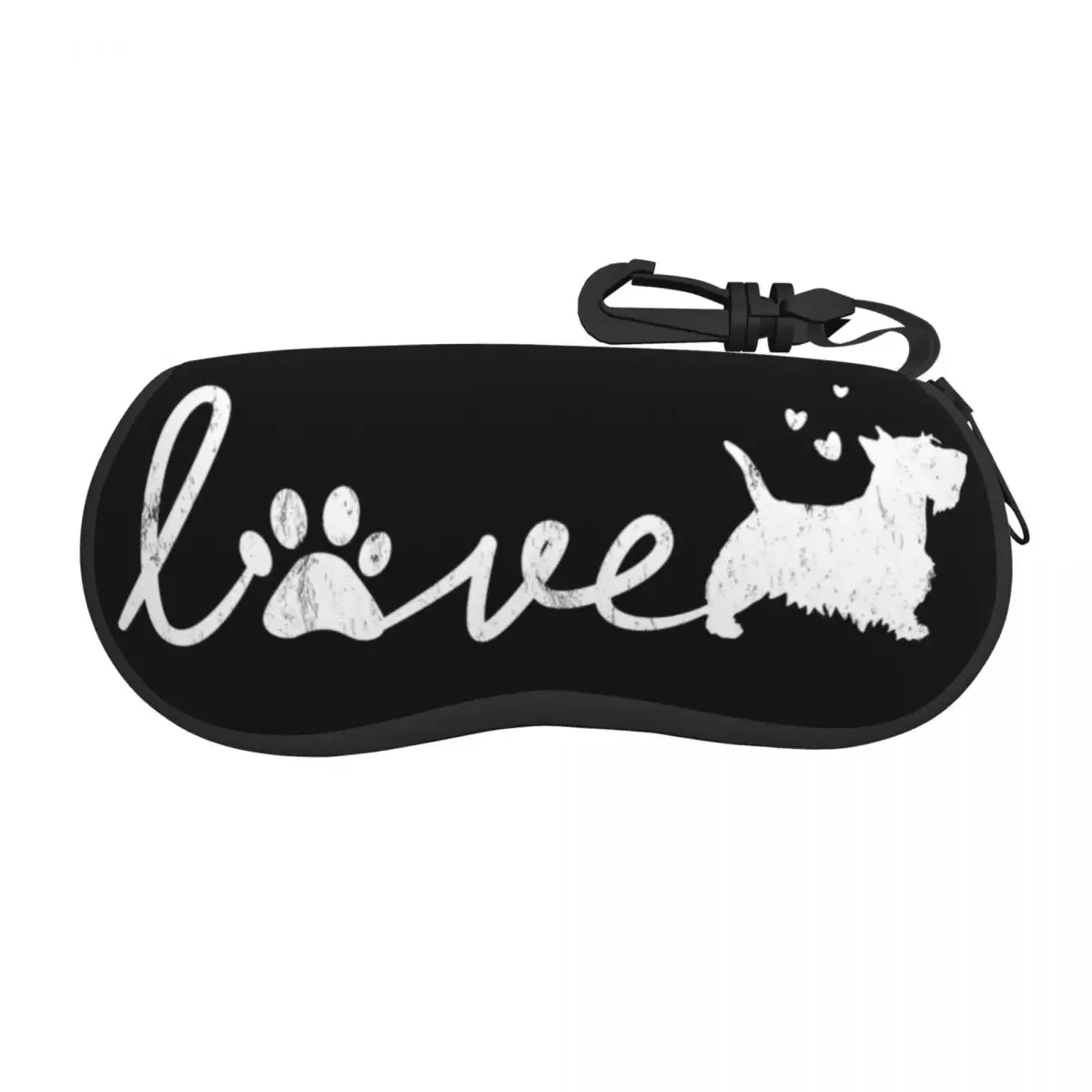 Custom Scottish Terrier Love Dog Pet Lover Gift Glasses Case Cool Scottie Shell Eyeglasses Case Sunglasses Box