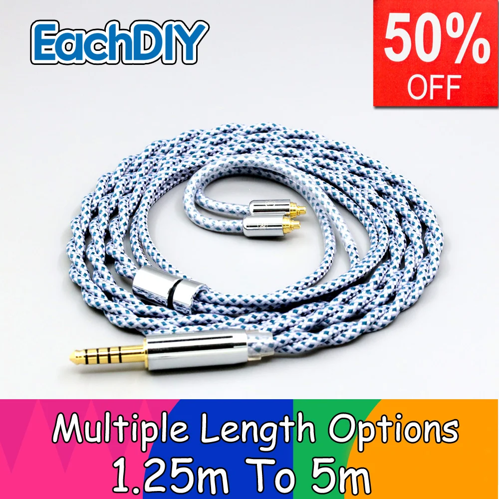 

99% Pure Silver Graphene Mix OCC Shielding Earphone Cable For AKG N40 N5005 N30 MMCX LN008635