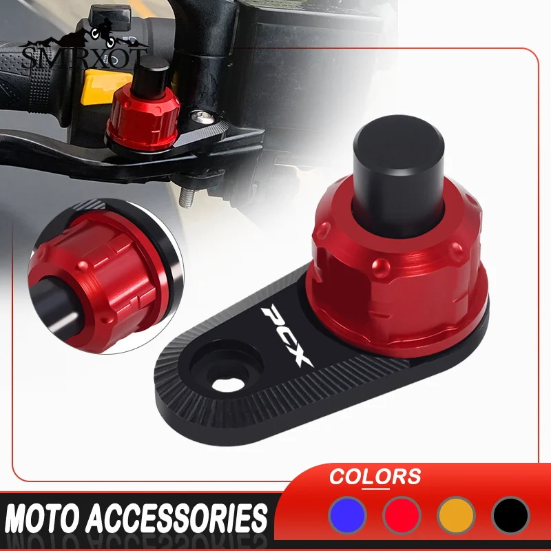 Moto Accessories For PCX160 PCX155 PCX125 X-ADV 750 CNC Brake Lever Parking Button Semi-Automatic Lock Switch pcx xadv