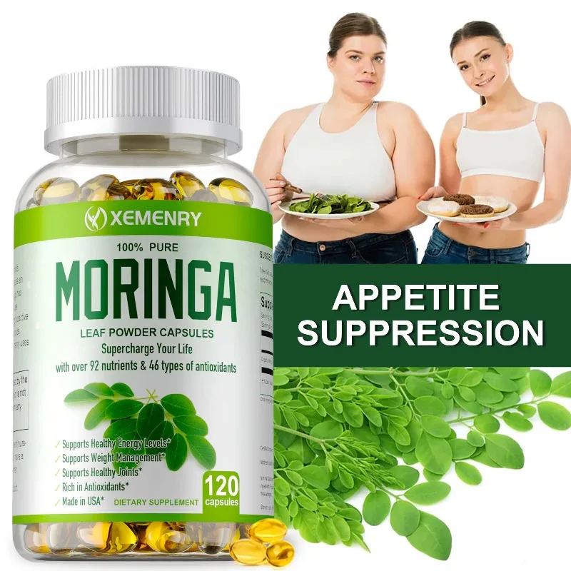 

Organic Moringa Capsules - Supports Joint, Bone and Skin Health, Maintains Vitality, Promotes Metabolism
