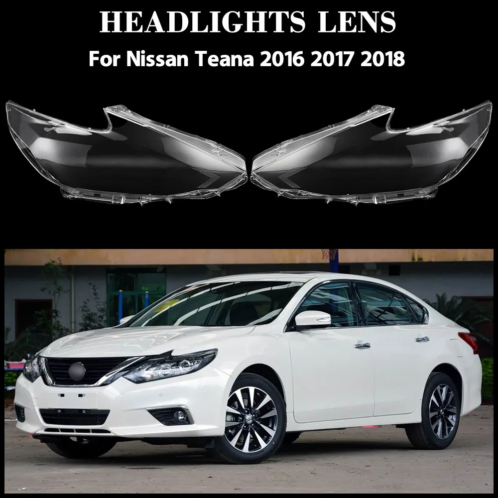 

For Nissan Teana 2016 2017 2018 Headlamp Cover Transparent Lamp Shade Case Headlight Shell Lens Plexiglass Original Lampshade