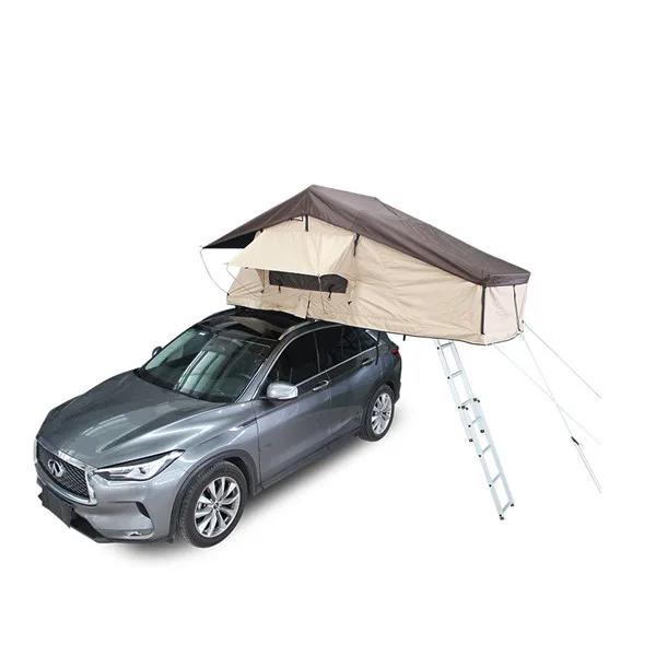 

3-5 Person Portable PVC Canvas Camping Magnetic Roof Rack Trailer Tent / Durable Canvas Tents