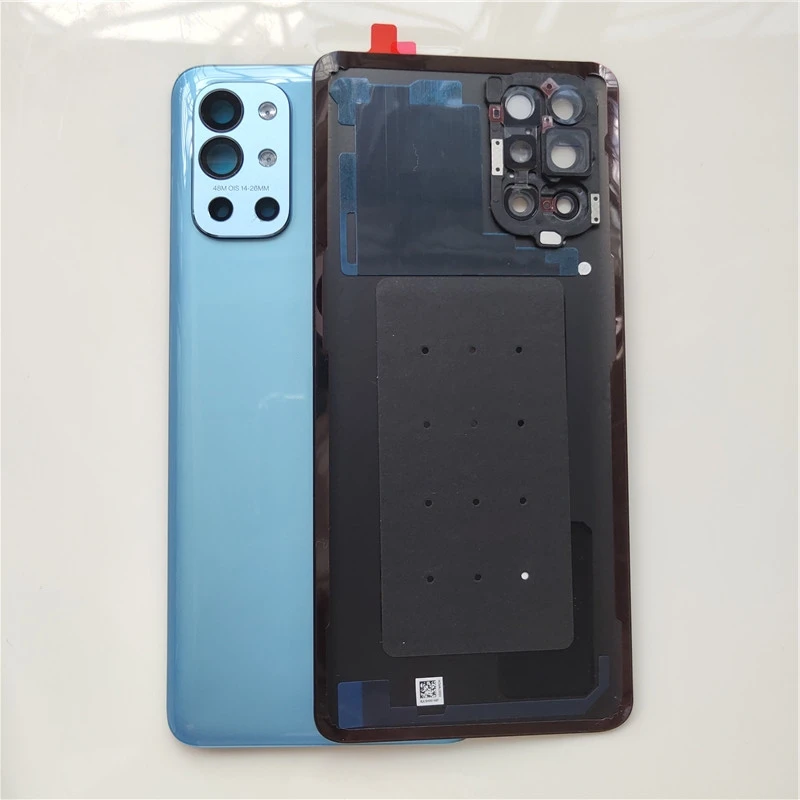 Back Battery Cover For Oneplus 9R 1+ 9R Rear Glass Battery Housing Door Case Panel Repair For One Plus 9R With Camera Lens