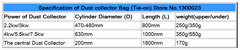 1PC Carpenter Dust Collector Bag for Woodworking Pocket Filter Cloth Bag - Dust Collection System for Woodworking