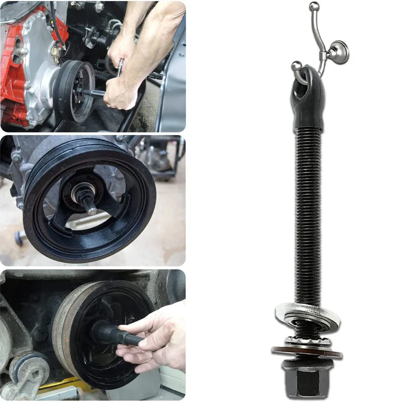 

Harmonic Balancer Installation Tool Crank Pulley Install Tool with Thrust Bearing & Hex Wrench Flats Kit for LS,L,LT Pro Series